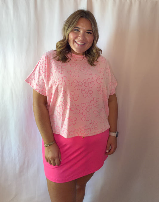 Neon Pink Skort