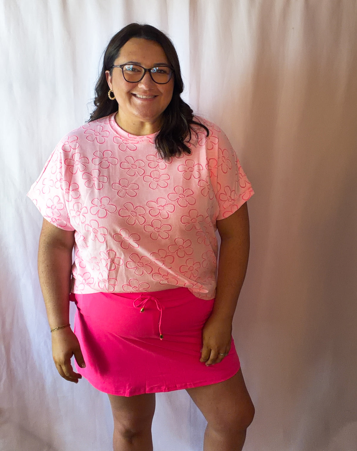 Neon Pink Skort