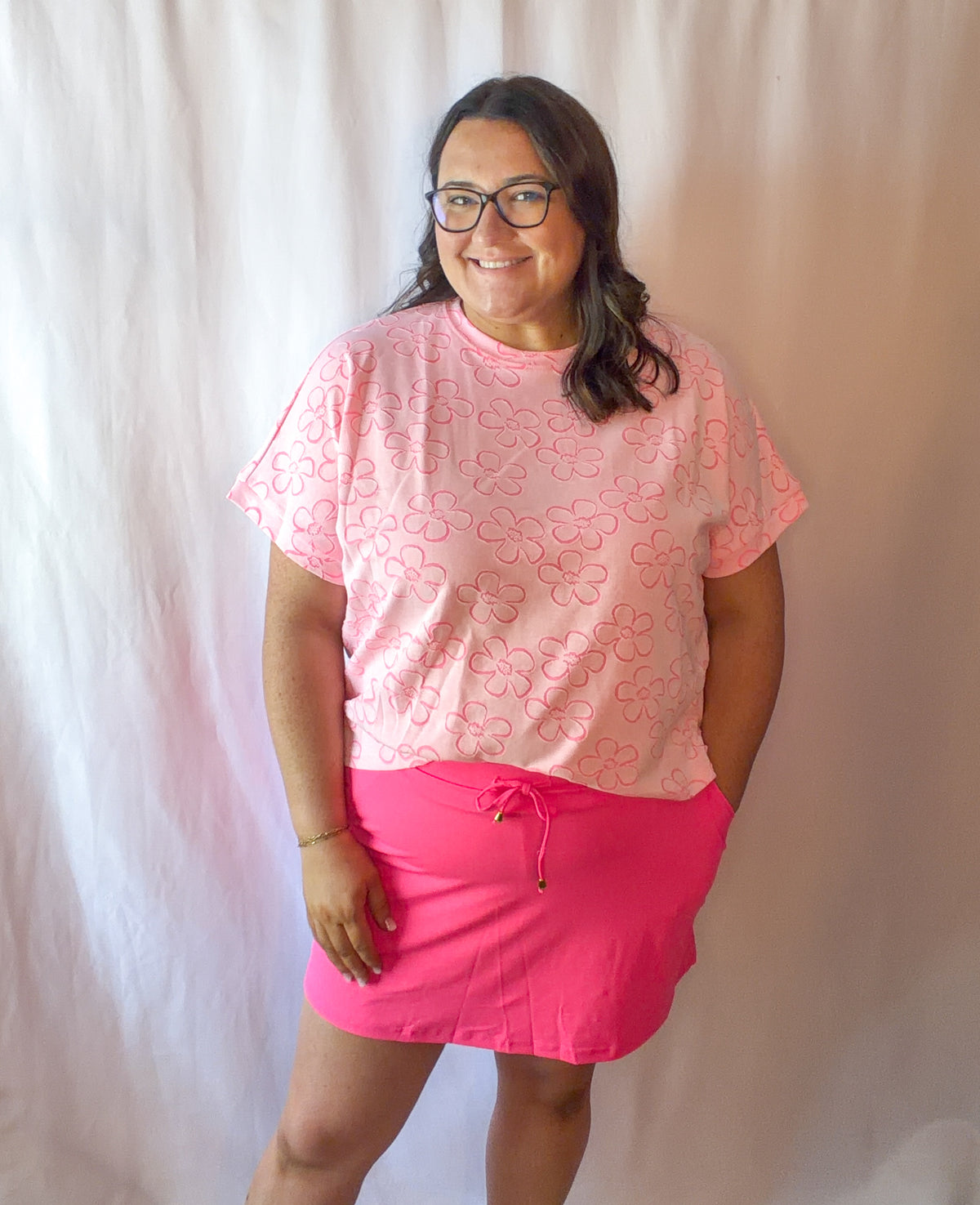Neon Pink Skort